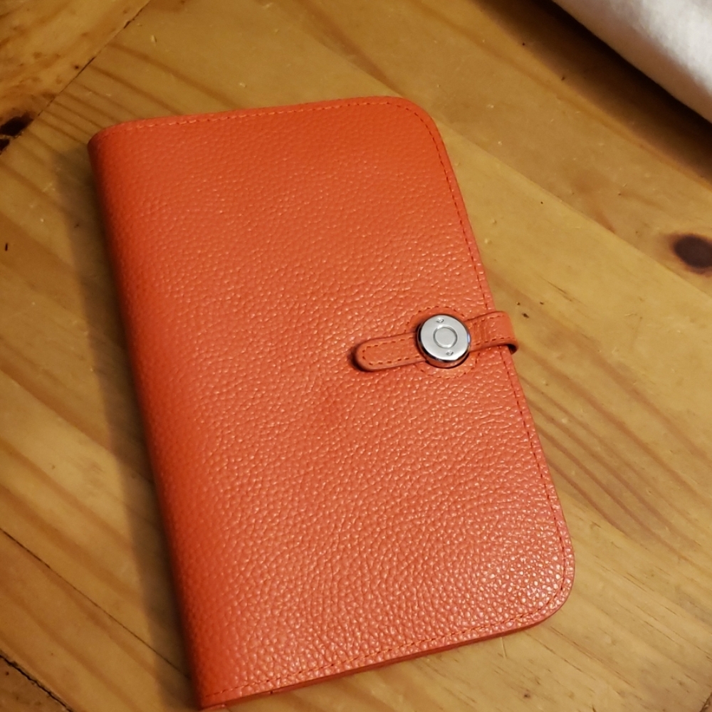 Dogon style leather wallet